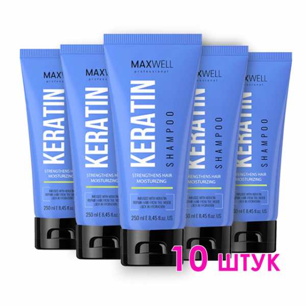      MAXWELL Keratin Shampoo 10x250 ml