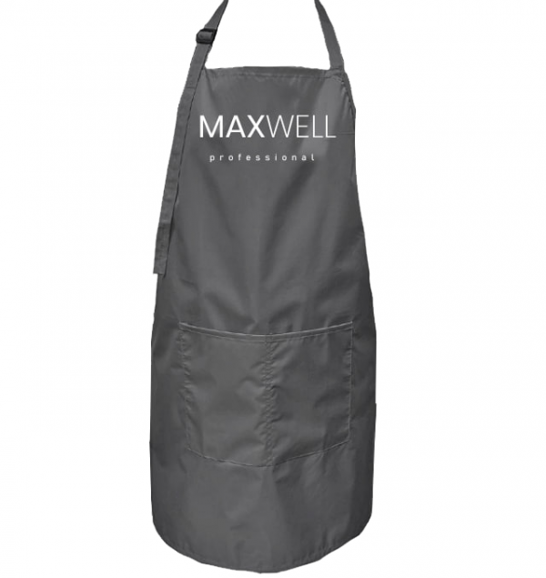 Фартук мастера с логотипом MAXWELL серый