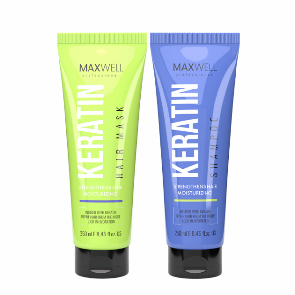     MAXWELL Keratin Shampoo 250 ml + Keratin Mask 250 ml