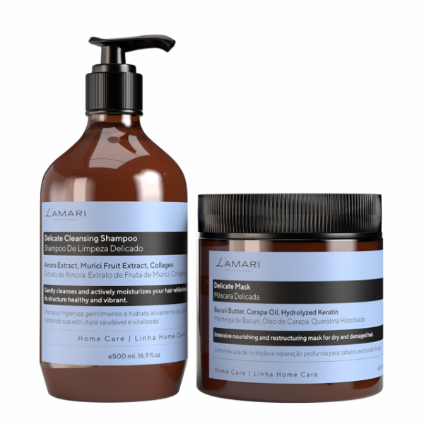     L'AMARI Delicate Shampoo 500 ml + Mask 500 ml