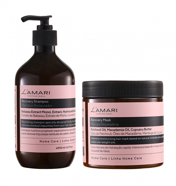  Комплект для домашнего ухода L'AMARI Recovery Shampoo 500 ml + Mask 500 ml