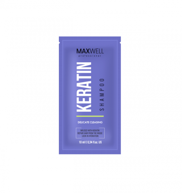 Шампунь увлажняющий для домашнего ухода MAXWELL Keratin Shampoo сашэ 10 ml