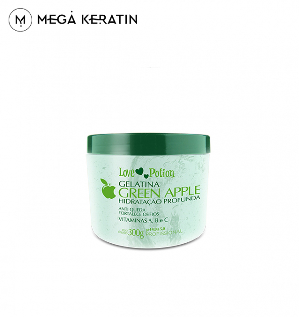  Коллагеновый восполнитель LOVE POTION Gelatina Green Apple 300 ml
